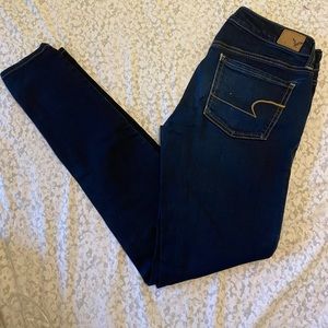 AE Dark Wash Super Skinny Jeans Jegging